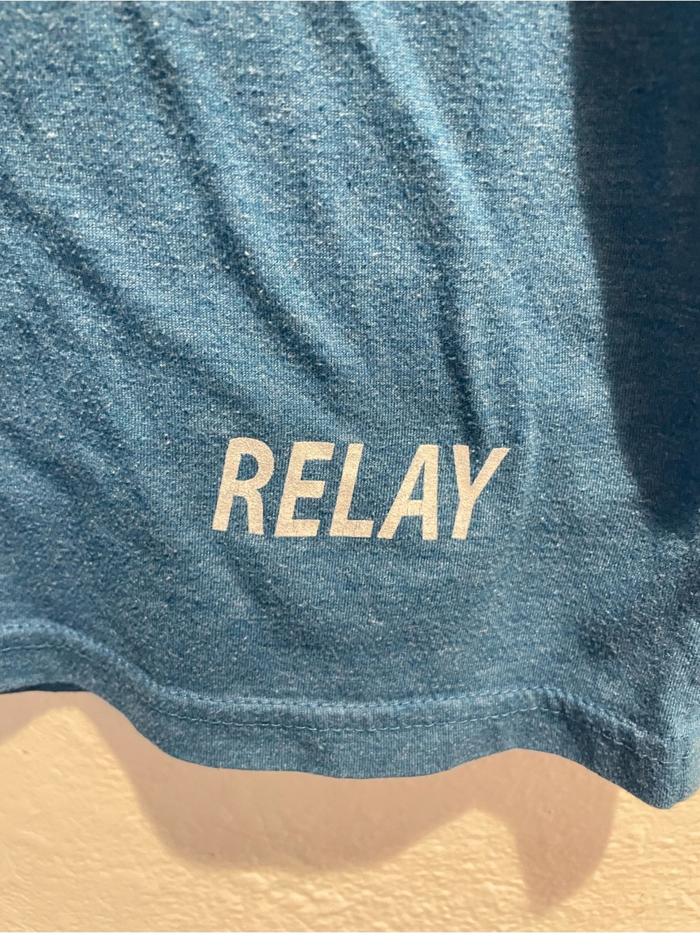 The OC Marathon Relay Scheels Graphic T-Shirt Blue Teal Size Small Tri-Blend - Picture 4 of 9